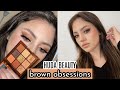 HUDA BEAUTY BROWN OBSESSIONS EYESHADOW PALETTE REVIEW + TUTORIAL