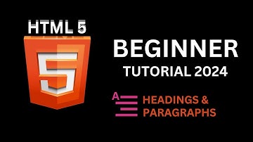 HTML Headings and Paragraphs | HTML beginner tutorial 2024 | HTML5 Crash Course 2024
