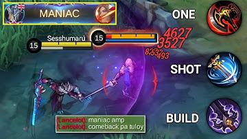 ARGUS ONE SHOT BUILD!! | BE A ARGUS COMEBACK KING WITH THIS ONE SHOT BUILD!! Sesshumaru - MLBB