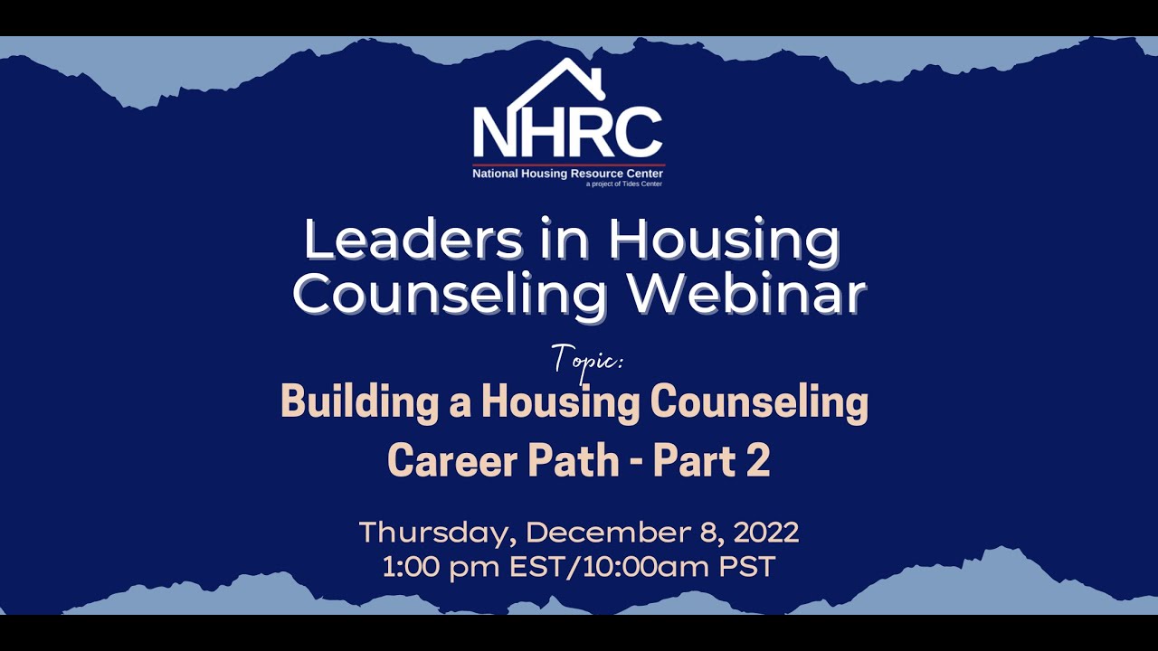 Building a Housing Counseling Career Path Part 2 YouTube