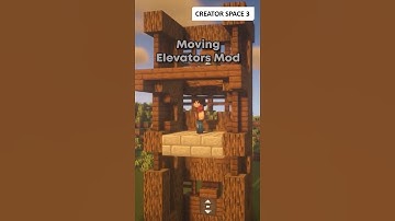 Minecraft Mod Moving Elevator & Bridge #shorts