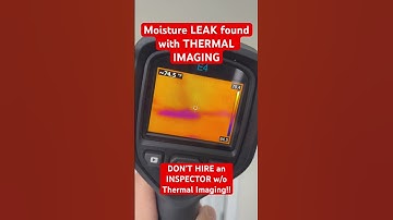 Moisture LEAK Found with THERMAL IMAGING #thermalimaging #homeinspector #thermalcamera