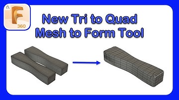 NEW Tri Mesh to Quad Mesh to Form Body Conversion in Fusion 360 #Fusion360 #MeshConversion