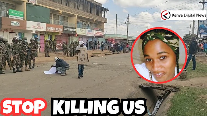 Drama as Nanyuki Residents Protest Against Julia Njoki's Death While in Prison Service's Custody!