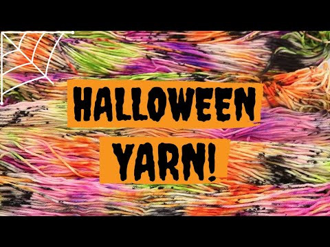 Dyepot Weekly #238 - Electric Halloween Yarn; Dyeing a Halloween Colorway with Fluorescent Acid Dyes