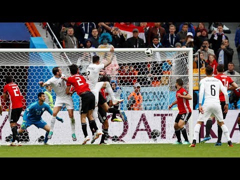 هدف الاورج   واى في اللحظات الاخير د في منتخب مص ر العنيد  بدون مشاركه صلاح