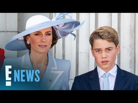 Prince George Proves He's Almost Kate Middleton's Height During Royal Appearance