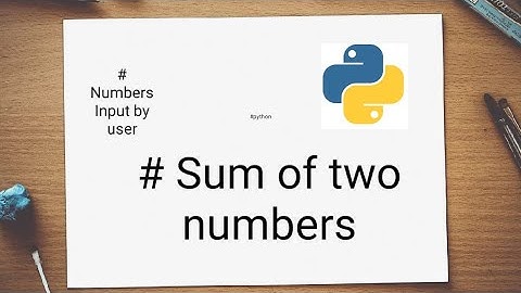 #sum/addition  of two numbers in python taking input by user ,in Hindi basic program for beginners