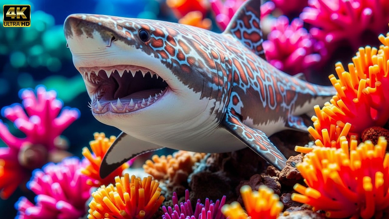 Ocean Wildlife 4K 🌊| Nature Animals Under The Ocean | Gentle Relaxing Music #music #relaxing #usa