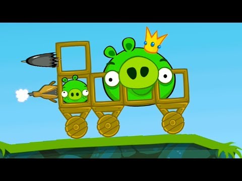 Видео: Bad Piggies #3 Король свиней и Плохие свинки на деревянной машине #МАШИНКИКИДА