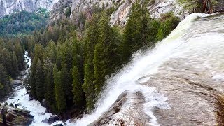 ... vernal fall is a 317-foot waterfall on the merced river just
downstream of nevada in yosemite national pa...
