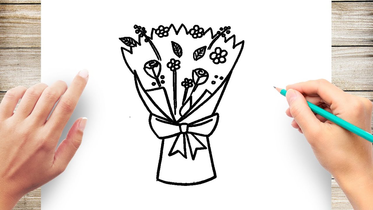 3 Ways to Add Style to Your Bouquet of Flowers Drawing  EveryTuesday