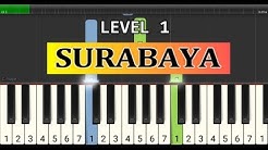 Surabaya - lagu wajib nasional - piano tutorial mudah  - Durasi: 3:51. 