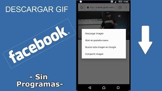 Como descargar gif de facebook desde el celular sin programas screenshot 1
