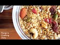 フライパンでOK！自家製グラノーラの作り方 / Granola Recipe【おうちスイーツのある暮らし】