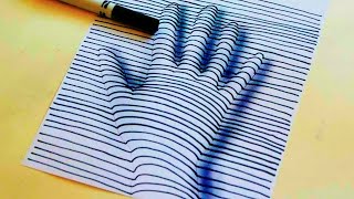 3d hand drawing sketch paper sketches