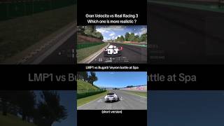 Bugatti Veyron in Real Racing 3 vs Porsche LMP1 in Gran Velocita #automobile #realracing3