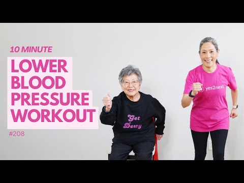 Lower Blood Pressure: 10 Minute Walking Workout and Strength Training