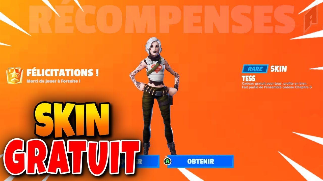 Vous pouvez remercier Fortnite !! (récompense et skin gratuit) 