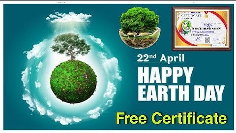 Global Level Quiz Competition I Earth Day Quiz I Free Certificate I Earth day Certificate I