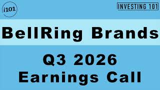 BellRing Brands Q3 2026 Earnings Call | Net Sales Up 4% as Premier Protein Demand Holds