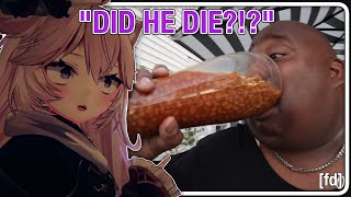 Nyanners Reacts to "2 Liter Baked Bean Boot Chug" by BadlandsChugs | ft. Veibae, Silvervale