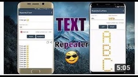 Text Repeater App  Repeat letter the Text and Emojis as many times as you want