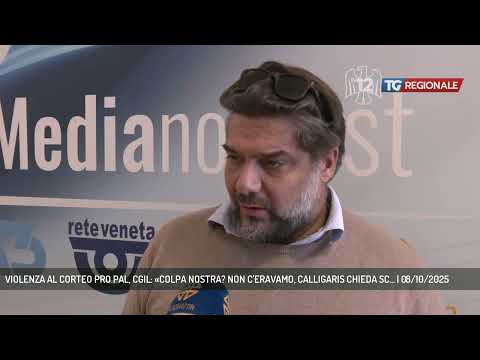 VIOLENZA AL CORTEO PRO PAL, CGIL: «COLPA NOSTRA? NON C'ERAVAMO, CALLIGARIS CHIEDA SC... | 08/10/2025