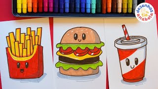 Burger, Fries and Juice 🍔 Drawing and Painting for Kids by Desenhos da Tia Anabela 150 views 2 months ago 8 minutes, 16 seconds