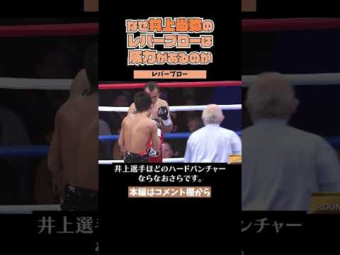 【ボクシング解説】井上尚弥のレバーブローの威力