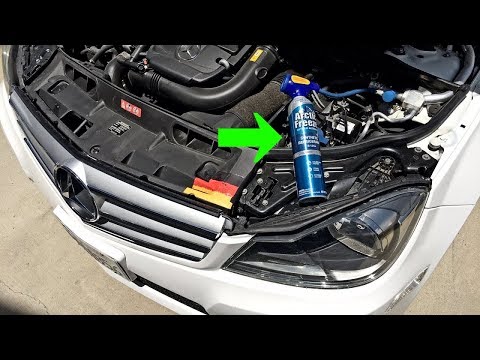 MERCEDES HOW TO REFILL A/C Air  Conditioner C200 C220 C250 C260 C280 C300 C350