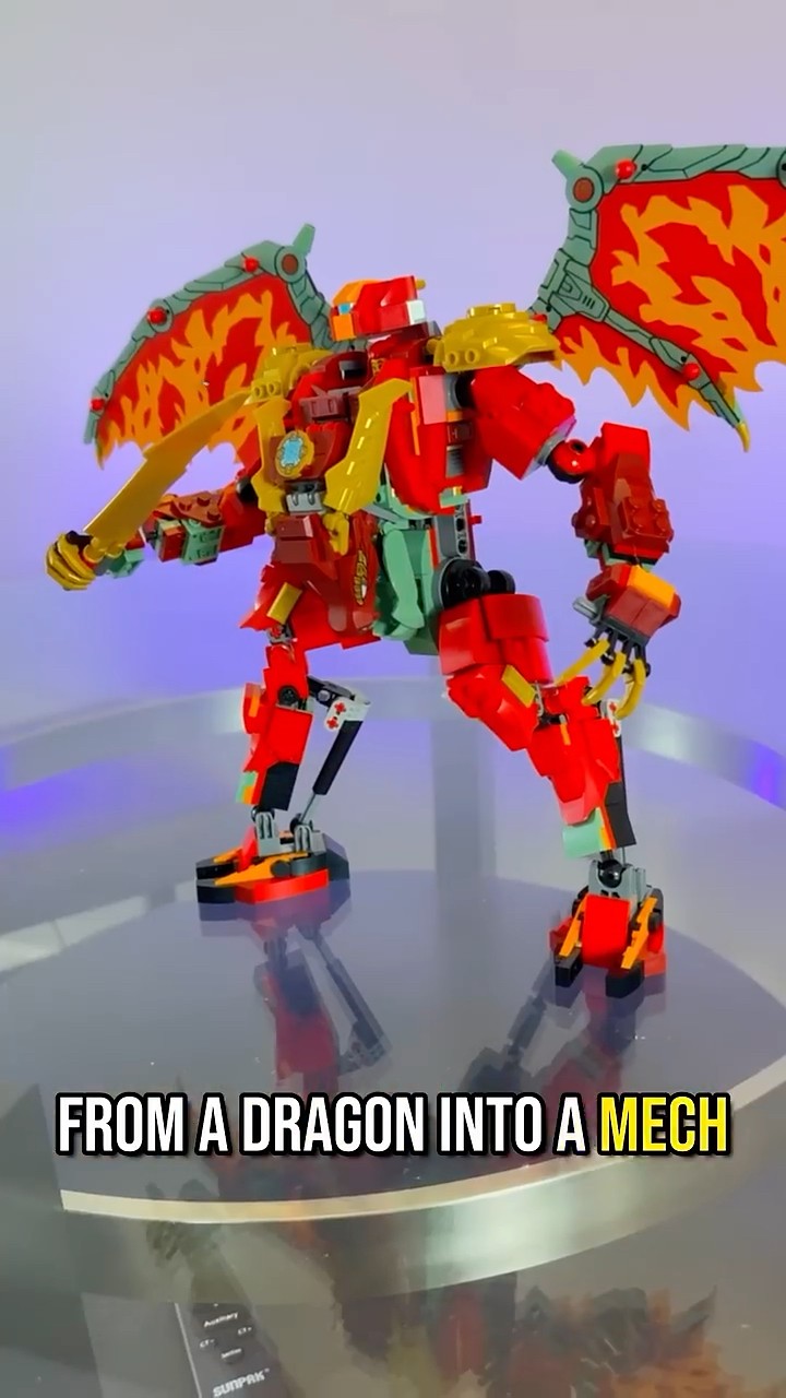 Swing and a miss 😐 LEGO Ninjago Wyldfyre's Transforming Dragon
