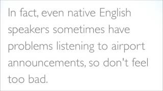 English Listening Lesson  Airport Announcements