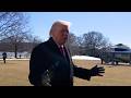 President Trump Gaggles with Press Before Departing the White House, Feb. 13, 2026