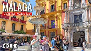 MALAGA Walking Tour 🇪🇸🌴"Experience Malaga Spanish Charm"☀️(4K60)