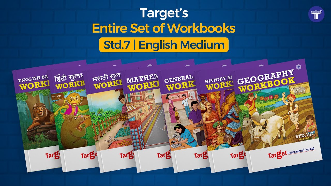 Std. 7th Perfect WorkBook Entire Set, English Medium | Target ...