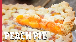 Perfect Peach Pie Recipe 🍑🥧 Homemade Pie Dough 💯