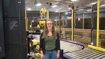 Complete Fanuc Robotic Palletizing Line Demonstration