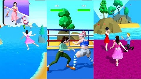 girl runner 3d gameplay all levels android.ios new update 🚶‍♂️❓