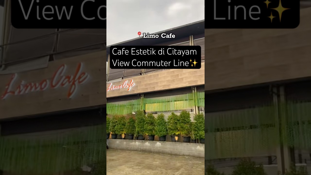 Cafe Estetik di Citayam View Kereta 