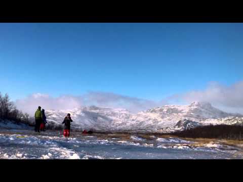flying a kite in Beitostølen, Norway
