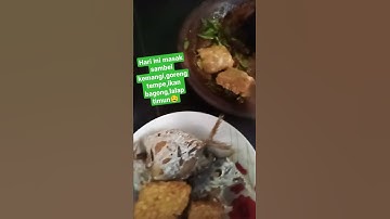sarapan bikin nambah nasi sambel kemangi