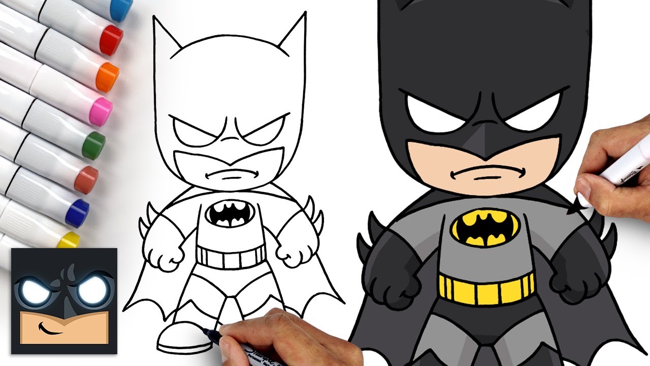 How to Draw Batman in Retro DC Comics Style – Easy Step by Step Tutorial |  How to Draw Step by Step Drawing Tutorials
