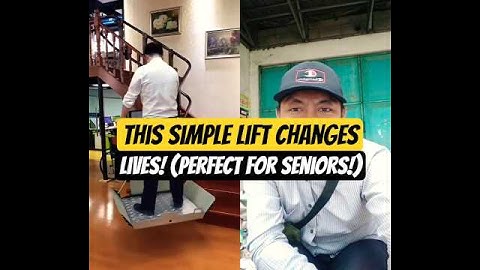 GENIUS! This Simple Stair Lift Mounts to Your Railing! (Game-Changer for Seniors!)