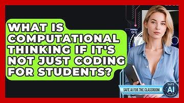 What Is Computational Thinking If It