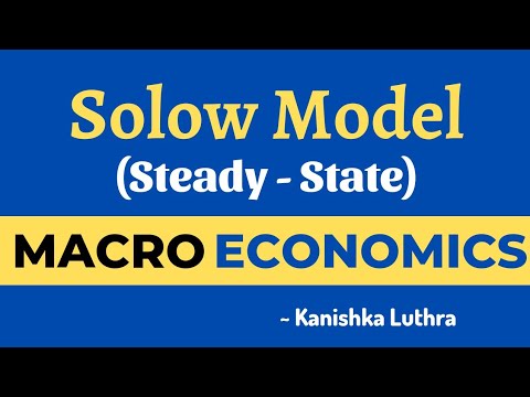 Solow Model, Steady state, Solow Swan Model, Exogenous Growth Model