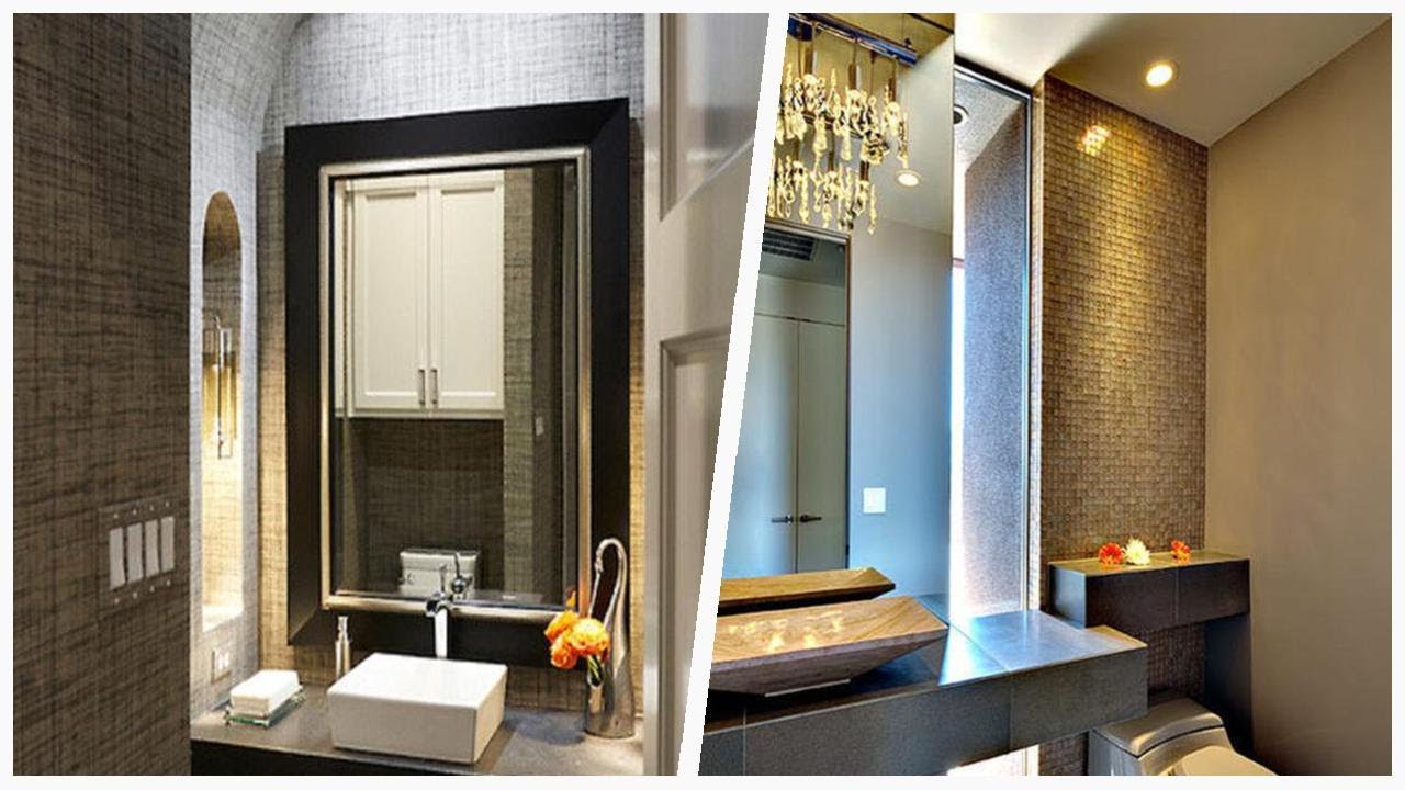 Stylish Powder Room Ideas Using Brick and Concrete | Designer CheatSheet