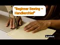 &quot;How to Stitch a Handkerchief (hanky) with Sewing Machine | hath rumaal kaise bnaye |