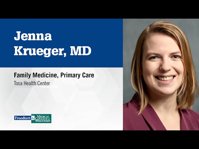 Watch Jenna Krueger, family medicine physician on YouTube.