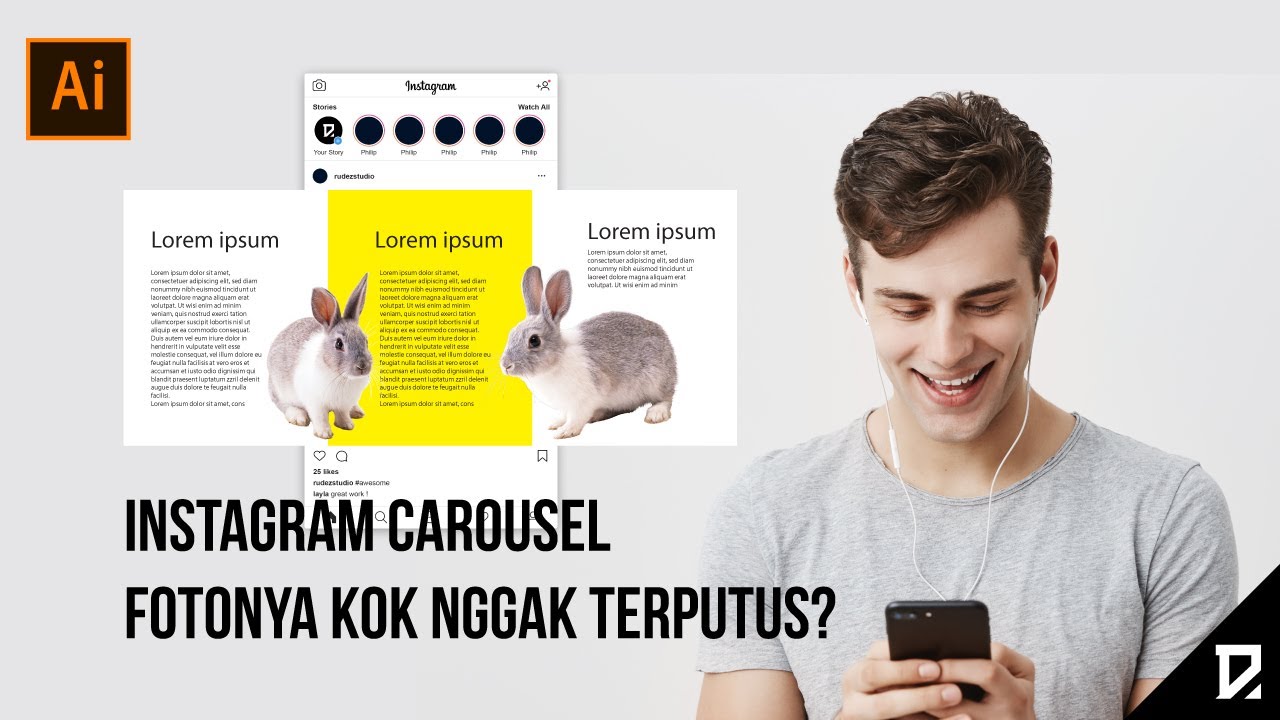 Cara Membuat Konten Instagram Carousel di Adobe Illustrator